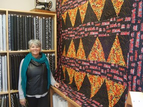 Lynn Brasnett owns and operates Dragon's Heart quilt shop and has been running Four Winds Real Estate for over 25 years. | Andrew Glen McCutcheon photo/pincher Creek Echo