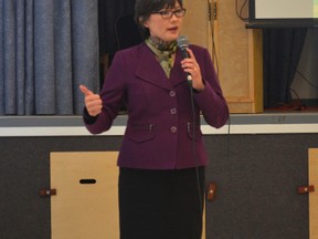 Alberta seniors advocate Sheree Kwong See hosted a meet-and-greet at Whitecourt’s Seniors Circle on March 1 (Jeremy Appel | Whitecourt Star).