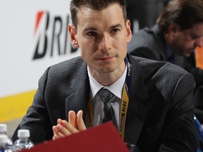 John Chayka of the Arizona Coyotes attends the 2016 NHL Draft on June 25, 2016 in Buffalo, New York. (Bruce Bennett/Getty Images)