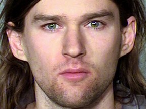 This photo provided by the Ramsay County Sheriff's Offfice in St. Paul, Minn., shows Linwood Kaine, the youngest son of U.S. Sen. Tim Kaine. Kaine was one of several people arrested Saturday, March 4, 2017, during a counter protest at a rally in support of President Donald Trump at the State Capitol rotunda in St. Paul. (Ramsay County Sheriff's Office via AP)