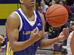 Laurentian Voyageurs guard Kadre Gray has been named the national rookie of the year at the U SPORTS men's basketball banquet Wednesday night. Supplied photo