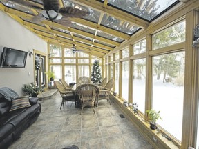 The sunroom of this home near Port Stanley connects a granny flat to the main part of the house. (Free Press file photo)