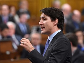 Prime Minister Justin Trudeau responds to a question during question period in the House of Commons on Parliament Hill in Ottawa on Tuesday, March 7, 2017. THE CANADIAN PRESS/Sean Kilpatrick