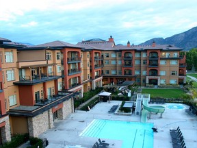 Pilates, yoga and spinning classes are on offer at Watermark Beach Resort in Osoyoos, B.C. Visitors can hit the slopes of Mt. Baldy, or just take in the view from their suite. (Postmedia Network files)