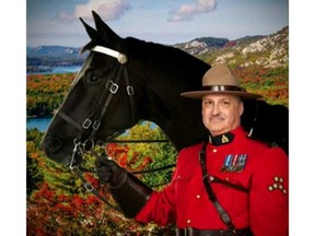 Sgt. Maj. Marc Godue with is RCMP mount, Edward. Godue has been temporarily reassigned.