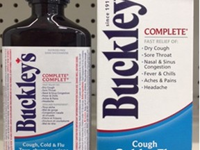 A bottle of Buckley’s Complete is pictured in this Health Canada handout photo.