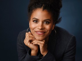 Zazie Beetz, a cast member in the FX series "Atlanta," poses for a portrait during the 2016 Television Critics Association Summer Press Tour at the Beverly Hilton in Beverly Hills, Calif., on Aug. 9, 2016. Beetz has been cast as Domino in Deadpool 2. (Chris Pizzello/Invision/AP)