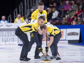 Manitoba's Mike McEwen rink finished on top of the Brier standings to earn a spot in the 1-2 playoff game at the Brier Friday night.