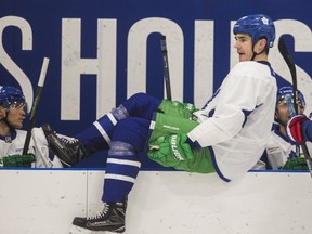 Toronto Maple Leafs forward Brian Boyle during practice at the MasterCard Centre in on March 5, 2017. (Ernest Doroszuk/Toronto Sun/Postmedia Network)
