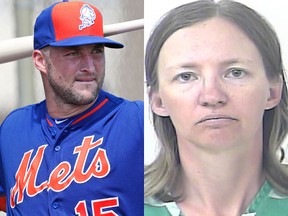 Tim Tebow and Michelle Marie Thompson (AP/St. Lucie County Jail)