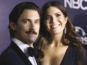 This Is Us stars Milo Ventimiglia and Mandy Moore. (GETTY IMAGES)