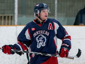 Port Hope Panthers forward Mike Smith scored the game-winning goal as the home-ice Panthers downed the Napanee Raiders 4-2 on Friday night to sweep the best-of-seven Provincial Junior Hockey League Tod Division final series, 4-0.
