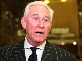 Roger Stone speaks to the media at Trump Tower on Dec.6, 2016 in New York City. (Spencer Platt/Getty Images)