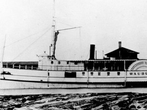 One of the most infamous of 19th-century shipbuilder Melancthon Simpson's vessels, the Waubuno sank in a November storm on Georgian Bay, taking all 25 lives aboard.