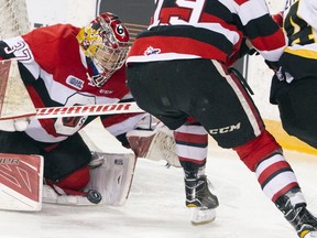 The 67's suffered an overtime loss to the Bulldogs in Hamilton on Sunday afternoon. (Ashley Fraser/Postmedia/Files)