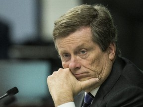 Mayor John Tory is looking for federal help with expanding resources for refugees in Toronto. (CRAIG ROBERTSON/TORONTO SUN)
