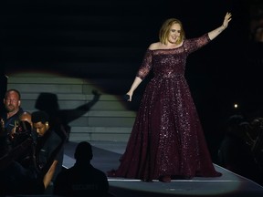 Adele performs at Domain Stadium on February 28, 2017 in Perth, Australia. (Photo by Paul Kane/Getty Images)