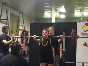 Liam Vaness, a 12-year-old powerlifter from Drayton Valley, broke four Canadian national records and four world records at the Raw Canada Powerlifting - Iron Challenge held in Medicine Hat on Feb. 18.