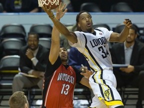 London Lightning guard Marcus Capers, above, and teammate Taylor Black were charged with assaulting a police officer in December. The pair completed community services and the charges were dropped. (File photo)