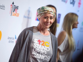 Shannen Doherty attends the Stand Up To Cancer (SU2C) event on September 9, 2016, at the Walt Disney Concert Hall in Los Angeles, California. / AFP / VALERIE MACON (Photo credit should read VALERIE MACON/AFP/Getty Images)