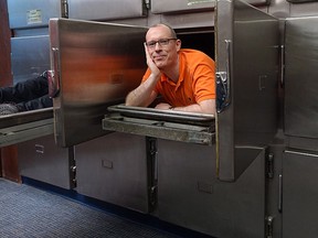 Simon Fraser University geography professor Paul Kingsbury poses at the Vancouver Police Museum's morgue in a handout photo. THE CANADIAN PRESS/HO-Simon Fraser University