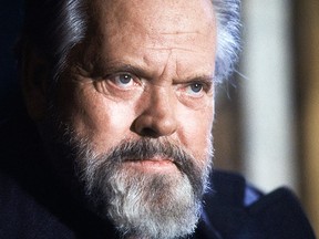 This Feb. 22, 1982 file photo shows actor and movie director Orson Welles during a press conference in Paris.  (AP Photo/Jacques Langevin, File)