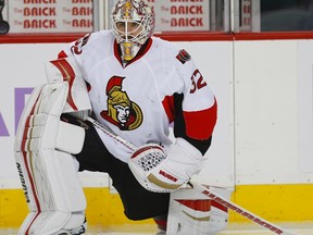 Chris Driedger is in town as the Sens’ backup goalie as Mike Condon gets the nod. (Al charest/postmedia network)