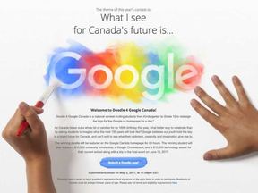 Google is inviting students to design a special Doodle for Canada 150. -