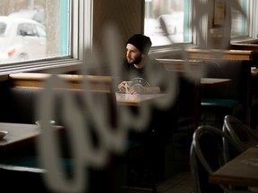 Actor Hopper Penn has been working as a dishwasher at Albert's Restaurant, 10604 - 124 St., in preparation for his role in a $3 million feature movie being filmed in Edmonton, Friday, March 10, 2017. Photo by David Bloom