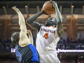 Ottawa’s Marial Shayok and the Virginia Cavaliers will take on UNC Wilmington in the first round of the NCAA tournament on Thursday. (GETTY IMAGES)