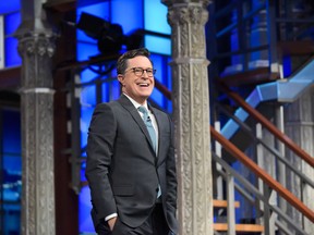 The Late Show with Stephen Colbert during Thursday's 11/3/16 show in New York. (Photo by Scott Kowalchyk/CBS via Getty Images)