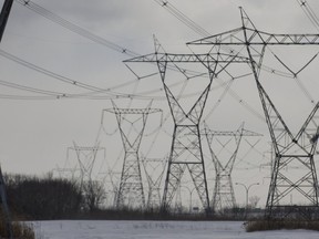 Hydro electricity power pylons are seen in this file photo. (Postmedia Network files)