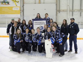 The Zone 2 U19A Ringette team, made up of girls from Airdrie, Strathmore, Rockyford, Langdon, Cochrane and Chestermere became provincial champions this past weekend in Rockyford. The team will be representing Team Alberta in the upcoming Western Canadian Ringette Championships in Winnipeg on March 22-25.
