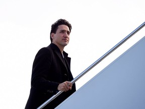 Prime Minister Justin Trudeau leaves Ottawa on Thursday, March 9, 2017, en route to Houston, Texas. THE CANADIAN PRESS/Sean Kilpatrick