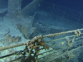 The Titanic Bow from the starboard side. Cutting-edge and 3D technology have helped to produce this picture (Premier Exhibitions Inc. photo/Postmedia Network files)