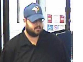 OPP PHOTO
Tristan Marois Drouin has been sentenced to four years in prison following a string of bank robberies last year including branches in Quinte West, Napanee and Kingston.