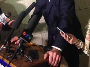Manitoba Premier Brian Pallister addresses the media at the Manitoba Legislature. TOM BRODBECK/Winnipeg Sun Files