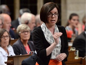 NDP MP Niki Ashton asks a question during Question Period in the House of Commons in Ottawa on Thursday, June 4, 2015. THE CANADIAN PRESS/Sean Kilpatrick