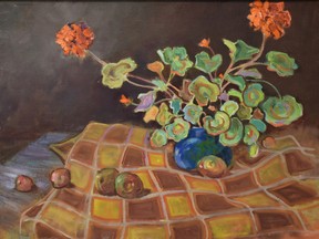 Geranium and Pears, by Bruno Cavallo, will be part of Art Blooms, which takes place on Thursday, April 6 from 5-8 p.m.