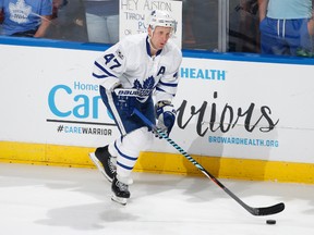 Toronto Maple Leafs forward Leo Komarov. (JOEL AUERBACH/Getty Images files)