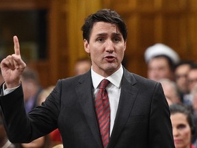 Prime Minister Justin Trudeau responds to a question during question period in the House of Commons on Parliament Hill in Ottawa on Monday, March 20, 2017. (THE CANADIAN PRESS/Sean Kilpatrick)