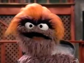 "Donald Grump", a character on Sesame Street. (Screengrab)