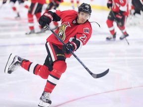 Senators forward Chris Kelly is returning to Boston for the first time since breaking his leg while playing for the Bruins in a game on Nov. 3, 2015. (Wayne Cuddington/Postmedia/Files)