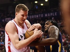 Raptors rookie Jakob Poeltl has seen his minutes increase as he has gained the confidence of coach Dwane Casey. (Frank Gunn/The Canadian Press)