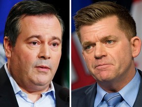 PC Leader Jason Kenney and Wildrose Leader Brian Jean.