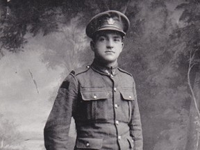 J. B. Sheff, just before he went overseas in the First World War.