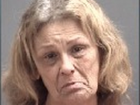 Angela Delaney, 58, attempted to bail a friend out of jail in Indiana but ended up arrested for drunk driving.