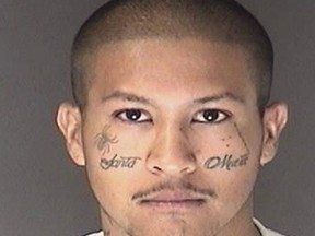 In this Sunday, March 19, 2017, booking photo supplied by the El Paso County, Colo., Sheriffs Department, Gustavo Marquez is shown in Colorado Springs, Colo. (El Paso County, Colo., Sheriff's Department via AP)