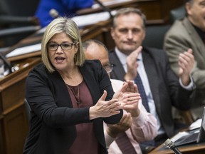 NDP leader Andrea Horwath says documents released to the New Democrats through a Freedom of Information request show that many hospitals in the province have seen double-digit electricity cost increases over the last six years. (CRAIG ROBERTSON/TORONTO SUN)
