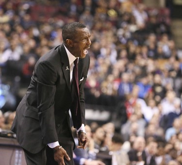 Head Coach Dwane Casey in Toronto, Ont. on Tuesday March 21, 2017.  The Toronto Raptors host the Chicago Bulls at the Air Canada Centre in Toronto.